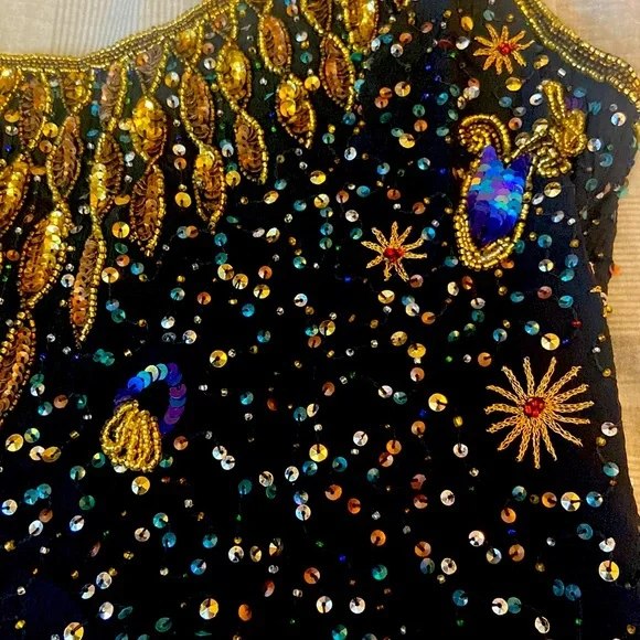 Vintage 90s Sequin Dresses - Picture 2 of 11